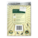 Green Nostalgic-Art Metal Postcard Man Tractor (10x14cm)