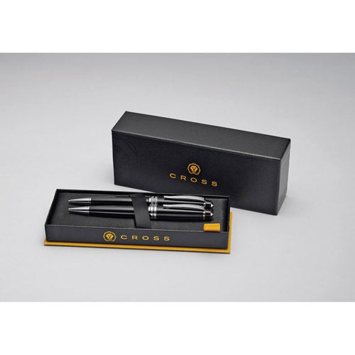 Cross Bailey Lacquer Ballpoint and Pencil Set (Black)