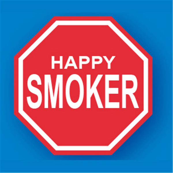 Happy Smoker Metal Traffic Sign