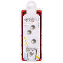 Appetito Silicone Round Ice Cube Tray (Red)