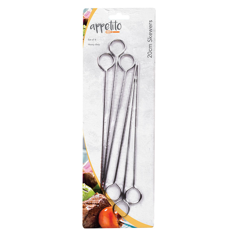 Appetito Chrome Skewers（6のセット）