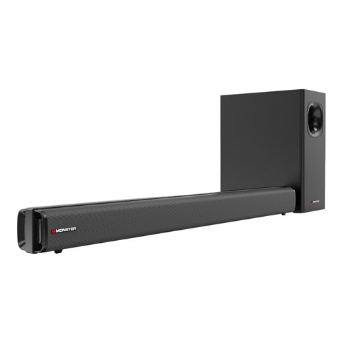 Monster 2.1 Channel 80-Watt Soundbar with Wireless Subwoofer