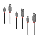 Lindy USB-A 2.0 to Mini-B Cable Anthra Line