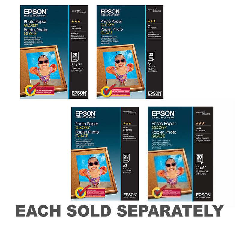 Epson Glossy Photo Paper 20pc