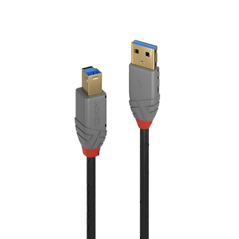 Lindy USB-A 3.0からUSB-BケーブルAnthraライン