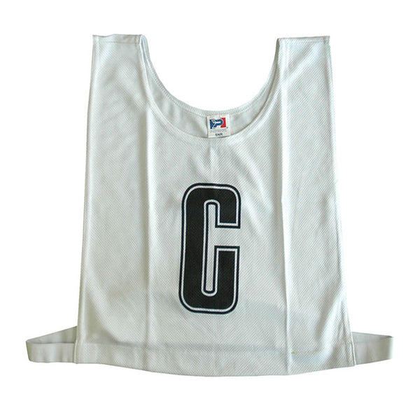 Patrick Poly Junior Netball Bib Set (White/Black)
