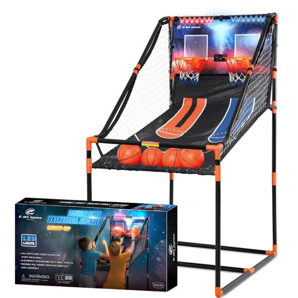 E-Jet Games Double Shot Light Up Arcade Basketball
