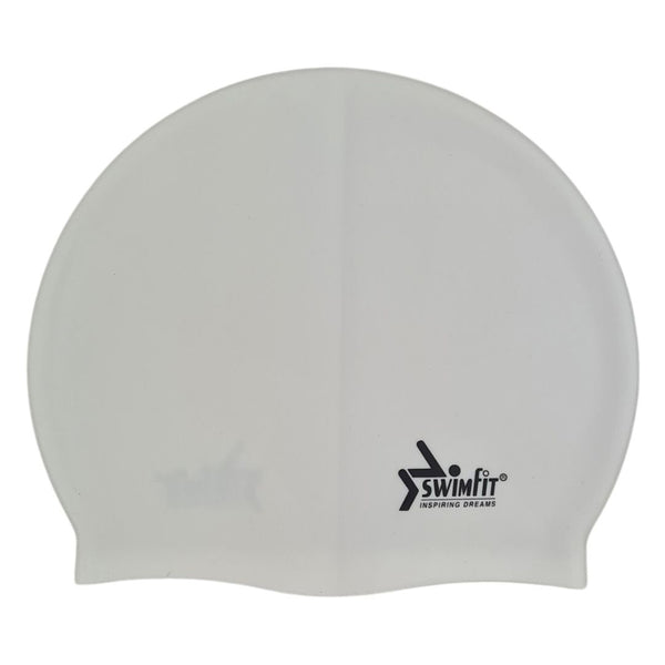 Swimfit Senior Silicone Cap (White)