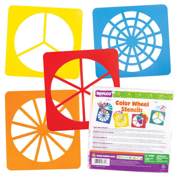 Roylco Colour Wheel Stencils (Pack of 4)
