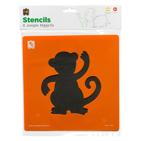 Jungle Animal Stencil Set (Pack of 6)
