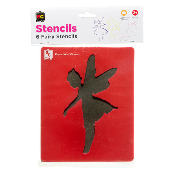 Educational Colours Fairy Stencils (Set of 6)
