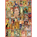 Educa Art Nouveau Poster Collage Jigsaw Puzzle 1000pcs