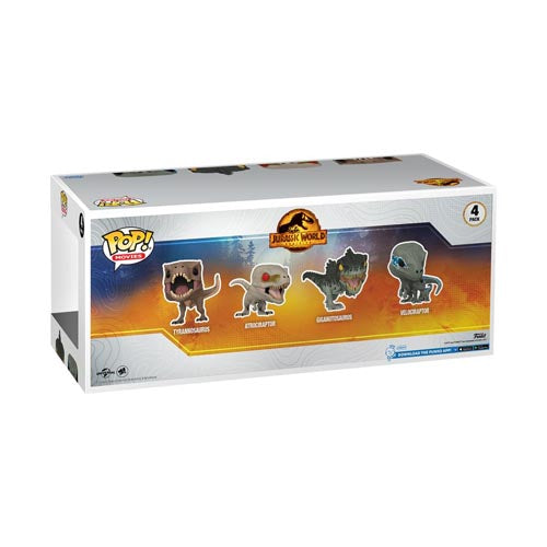 Jurassic World 3 US Exclusive Pop! 4-Pack