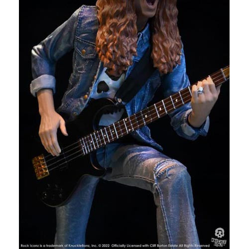 Metallica Cliff Burton Rock Iconz Statue