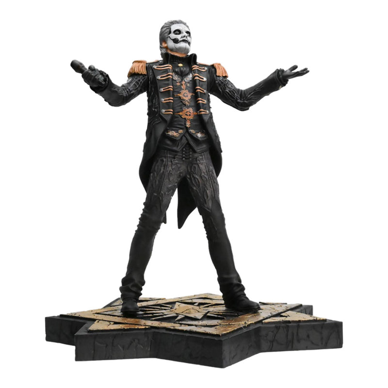 Ghost Papa Emeritus in Military Jacket Rock Iconz Statue