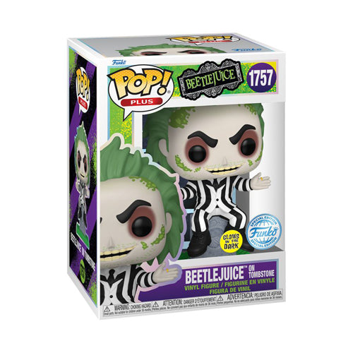 Beetlejuice on Tombstone US Exclusive Glow Pop! Vinyl