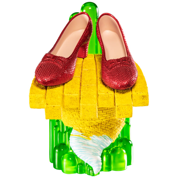 Wizard of Oz Scaled Ruby Slippers Statuette on light-up Stand