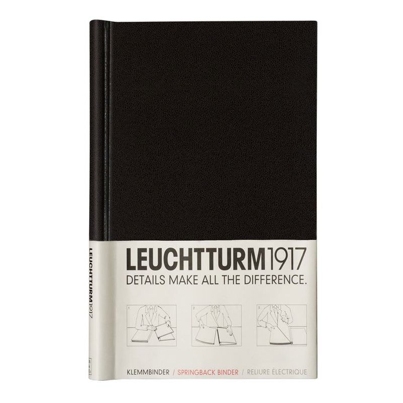 leuchtturm pekaスプリングバックバインダー（黒）