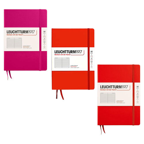 Leuchtturm Hardcover Ruled Notebook A5 (Red)