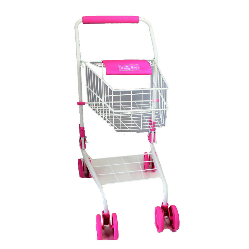 Sally Fay Metal Shopping Doll Trolley (Pink)