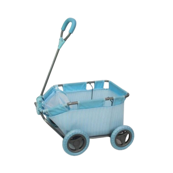 Striped Dolls Wagon (Blue)