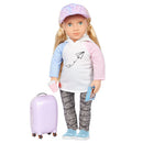 Ari with Rolling Luggage & Accessories Doll 46cm
