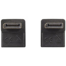Right Angle Plug to Socket Display Port Adaptor