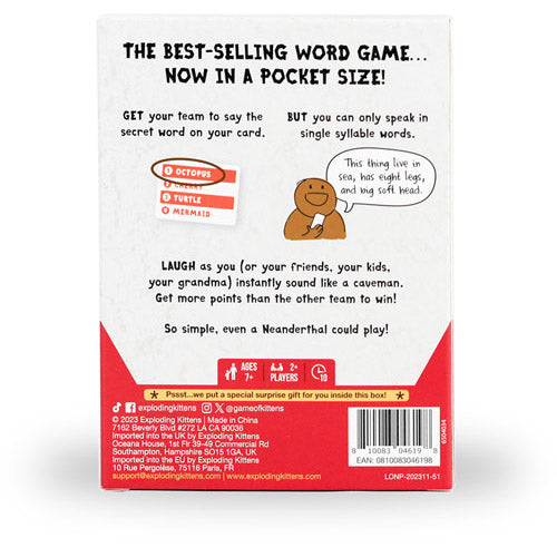 Grab & Game Poetry for Neanderthals Party Game