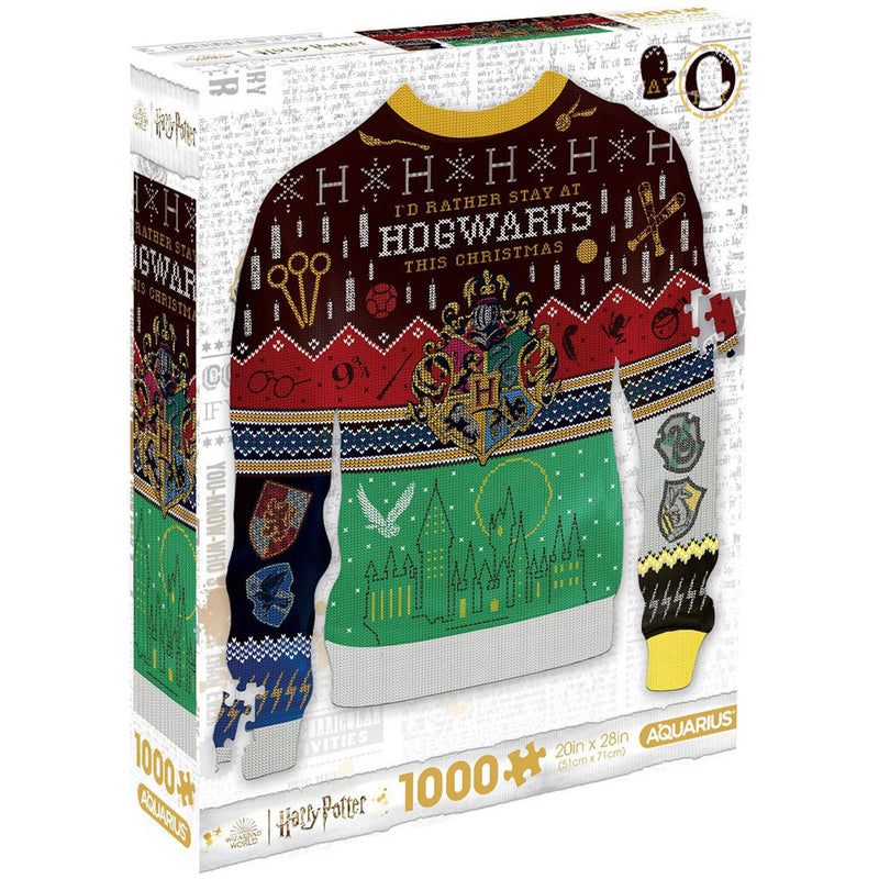 Aquarius Harry Potter Ugly Sweater Shaped Puzzle 1000pc