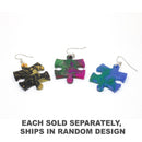 Chessex Earrings Gemini Puzzle Piece Pair (1pc Random Color)