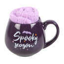 Spooky Season Ceramic Rounded Mug and Socks Set
