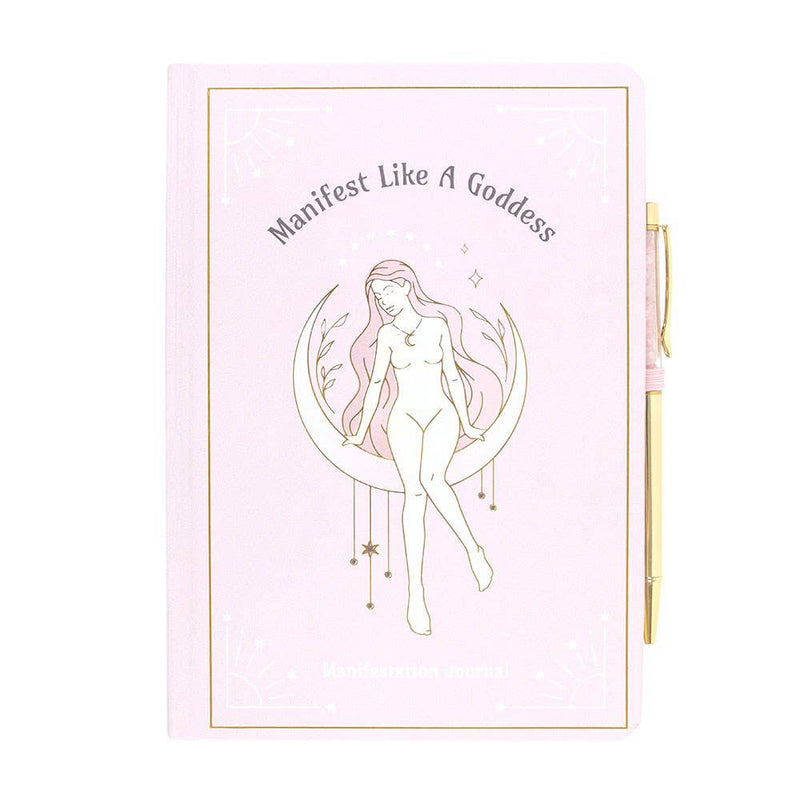 Goddess Energy Paper Journal with Crystal Pen