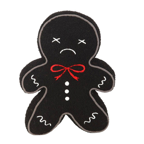 Black Gingerdead Man Boucle Cushion
