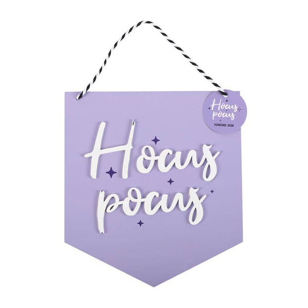 Purple Hocus Pocus Hanging MDF Sign