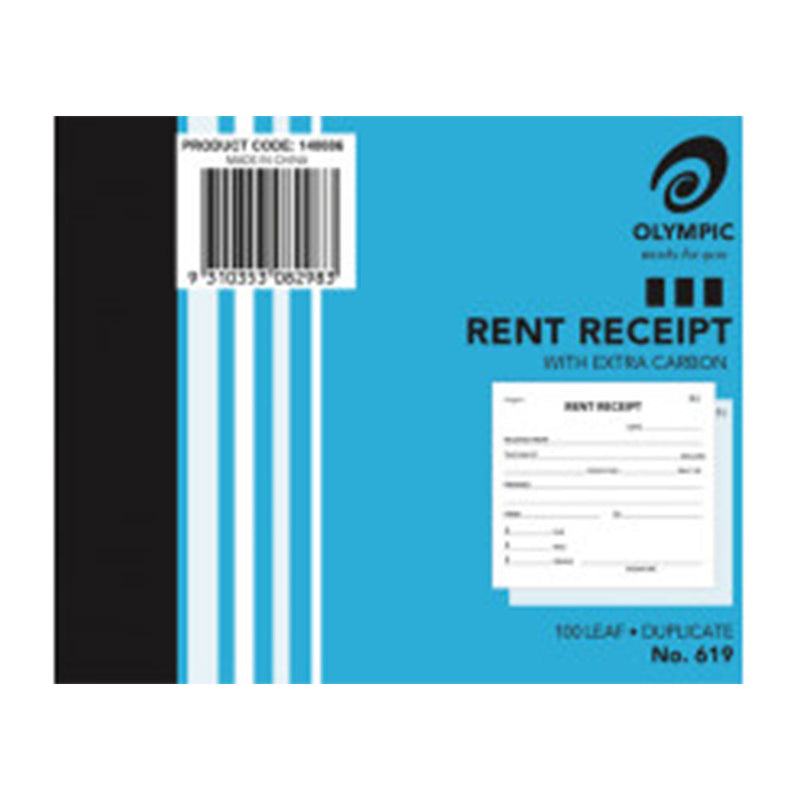 Olympic Rent Receipt Book