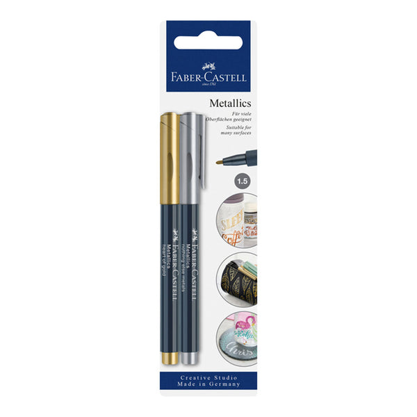 Faber-Castell Textliner Metallic Marker (Pack of 2)