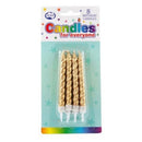 Alpen Spiral Jumbo Birthday Candles 8pcs