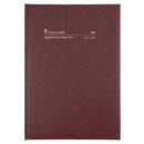Collins Debden A4 2024 Appointment Diary (Burgundy)