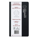 上向きのWTV 2024ポケットダイアリー（黒）