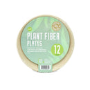 グリーンリッド植物繊維堆肥化可能なプレート（12のパック）