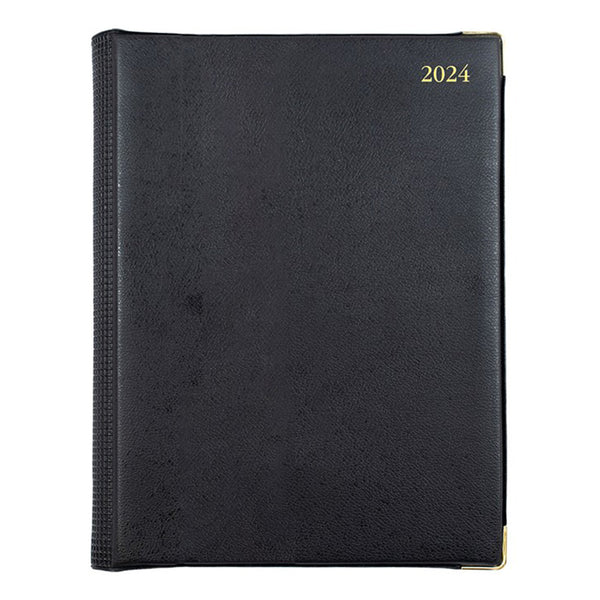 Collins Debden Elite Manager DTP 2024 Diary 26x19cm (Black)