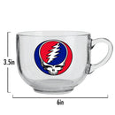 Grateful Dead Steal Your Face Glass Soup Mug