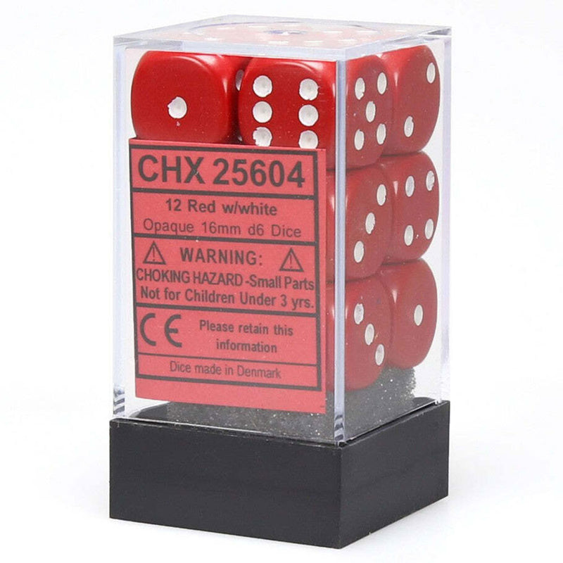 Chessex 16mm D6不透明なサイコロブロック