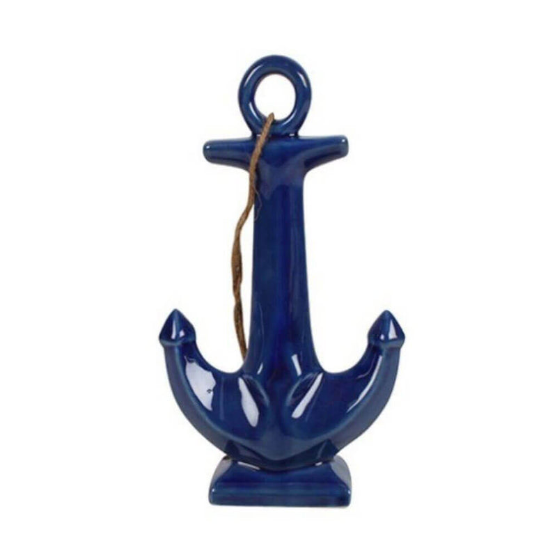 7 Seas Porcelain Anchor Decoration（22x14x6cm）