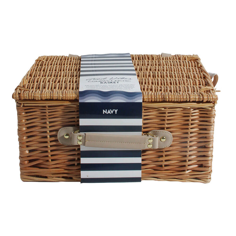 Hamptons Willow Picnic Basket (40x28x20cm)