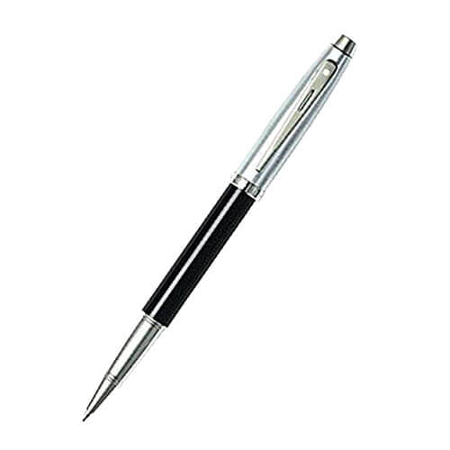 100 Glossy Black/Chrome/Nickel Plated Pen