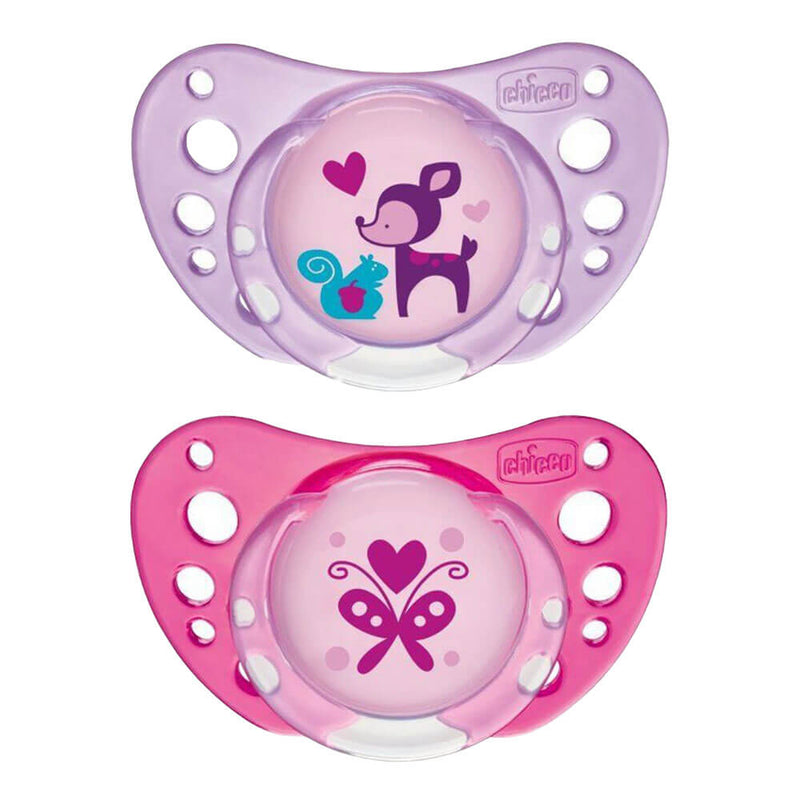Chicco Latex Physio Air Rubber Pacifier 2PC（女の子）