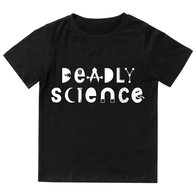 致命的な科学の子供のシャツ