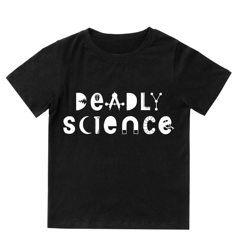致命的な科学の子供のシャツ