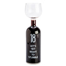 お誕生日おめでとうワインボトルグラス